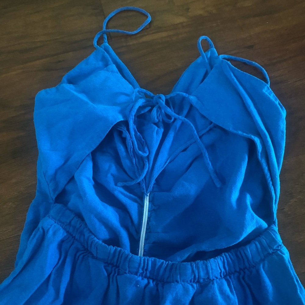 Zara Blue Mini Dress small - Picture 2 of 3